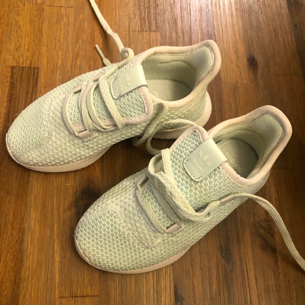 Adidas Ortholite size 11K mint green shoes